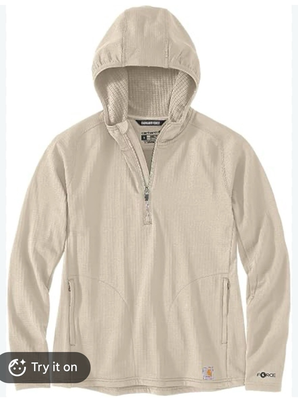 Carhartt Force Relaxed Fit Half-Zip
Hooded T-Shirt Force Half Zip women’s medium
